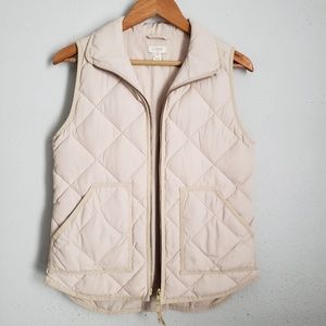 NWOT J Crew Thin Puffed Vest